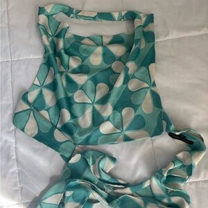 Cotton Candy L.A. patterned halter top